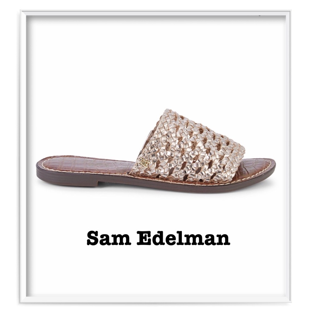 Sam Edelman Woven Slides Size 6